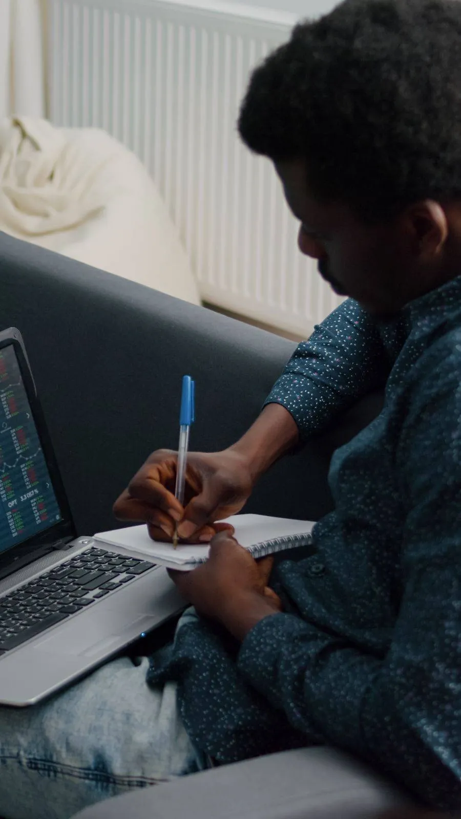 How to Trade Crypto Pairs: Simplifying Crypto Trading Pairs 4 African American Man Analyzing Crypto Currency Stock Markets Trading Checking Stock Ticker Index