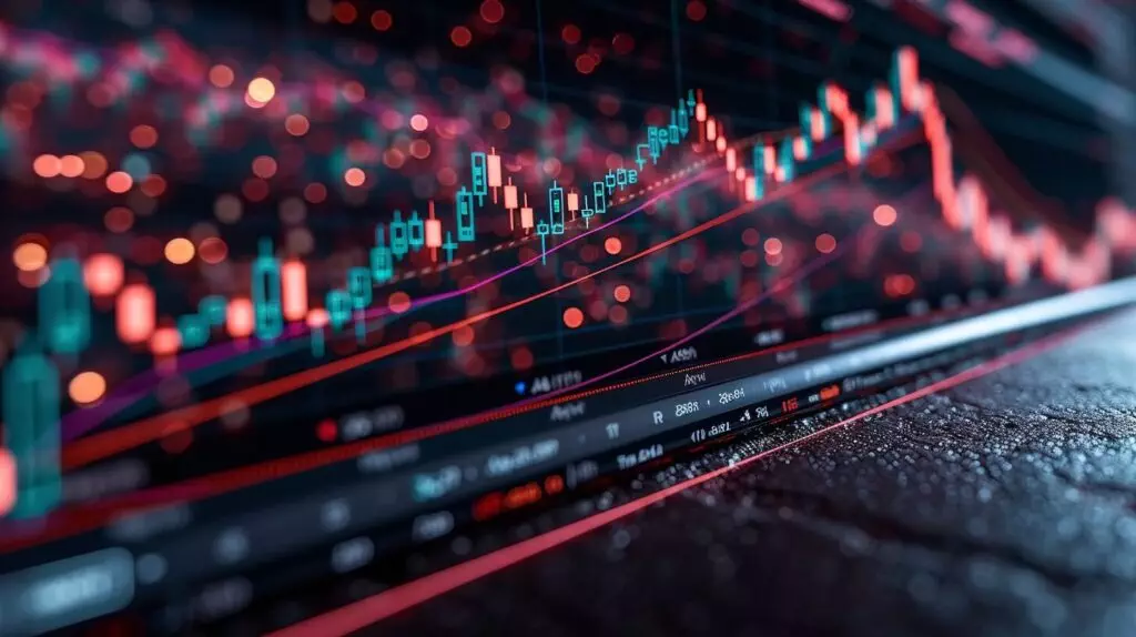 Descending triangle chart with vibrant bullish breakout