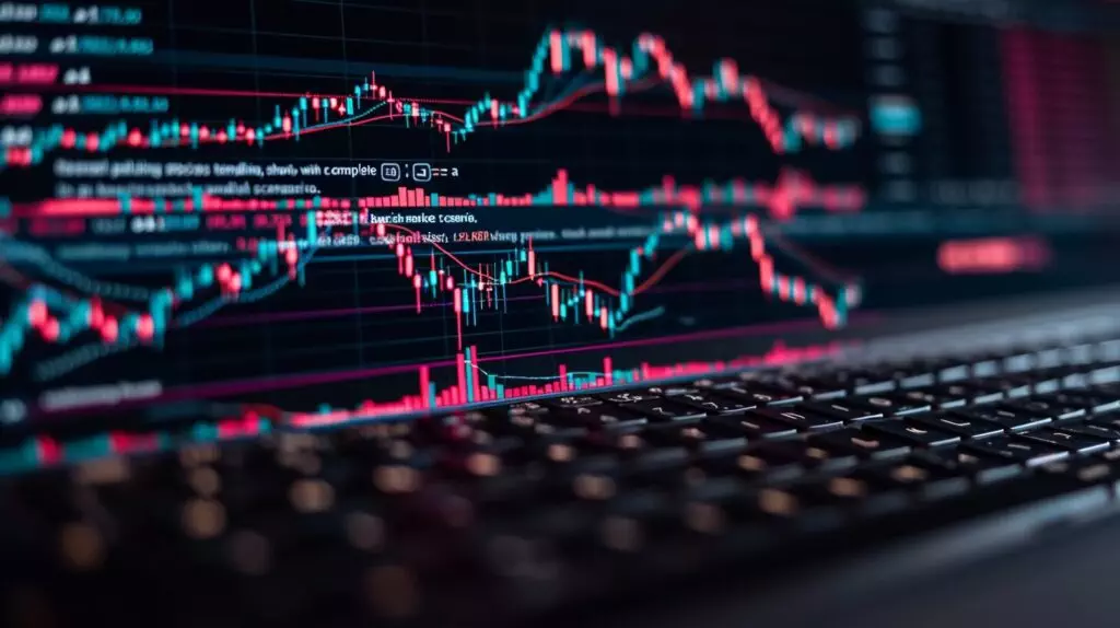 Downward channel, falling stock prices, bearish market